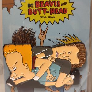 Beavis and Butthead In A Box Enamel Pin Official Collectible Badge